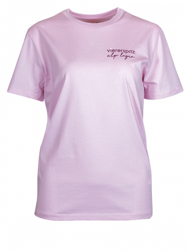 Viererspitz T-Shirt Tori, rosa, Biobaumwolle
